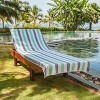 Arkwright Cabo Cabana Chaise Lounge Cover - (Pack of 2) 100% Cotton Terry Towels, Pool Chair Covers for Outdoor Beach Furniture, 30 x 85 in - 2 of 4