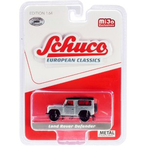 Land Rover Defender Silver "European Classics" Series Limited Edition to 2,400 pieces  1/64 Diecast Model Car by Schuco - 1 of 3