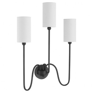Quorum Lighting Charlotte 3 - Light Sconce in  Matte Black - 1 of 1