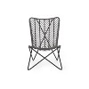 2pcs Outdoor Patio Accent Chairs, PE Wicker Armless Chairs -Merax - image 4 of 4