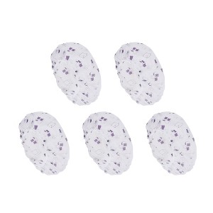 Unique Bargains Fish Single Layer Shower Cap 5 Pcs - 1 of 4