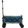 Lightweight Portable Heavy Duty Folding Beach Wagons with Wheels Large Capacity - 4 of 4