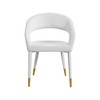 Meridian Furniture,Destiny Cream Boucle Fabric Dining Chair - 3 of 4