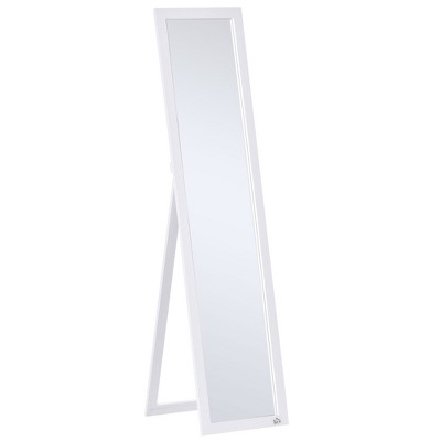  HOMCOM Full Length Mirror for Children, Adjustable to be Viewed  from Multiple Angles Dress-up and Make-up, White : Home & Kitchen