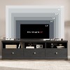 TV Stand for TVs Up to 75", 70in Entertainment Center with Storage Drawer and Open Shelves, Mid Century Modern Media Cabinet for Living Room - 3 of 4