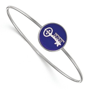 Black Bow Jewelry Sterling Silver Kappa Kappa Gamma Greek Life Bangle Bracelet 7 Inch - 1 of 3