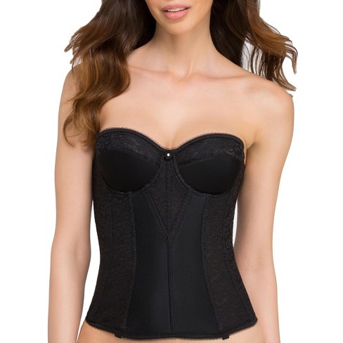 Dominique Women's Colette Lace Strapless Bustier - 8949 38c Black : Target