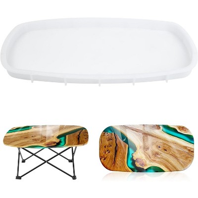 JDICTION Extra Large Oval Silicone Mold - Epoxy Resin Table DIY Kit For River Tables, Cutting Boards & Art Home Decor
