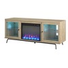 70" Aronson Fireplace TV Stand Blonde Oak - Room & Joy: Electric, Fits up to 120lbs - image 2 of 4