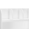 GlasFlength Decorative Bookshelf Creative and Unique Styling, Multifunctional Storage with Open Display Bookshelves, White,31.5”*11.81”*23.62" - 4 of 4