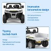 24V Electric Ride On Dump Truck for Kids, 4x75W Motors, 7AH Battery, Remote Control, LED Lights, Music, Cargo Bed - 3 of 4