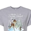 Women's - Disney - Christmas - Up To Snow Good Cropped Graphic T-Shirt - 2 of 4