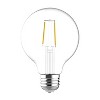 GE 2pk 40W G25 LED Globe Light Bulbs Soft White GCSWC - 3 of 4