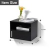 Sevobal Nightstands Wall Mounted Nightstand 2 Packs With Drawer, Open Compartment, Elegant And Simple Design, Black, 16.7"*13"*12.8" - 3 of 4