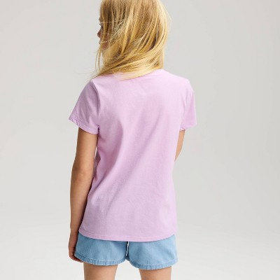 Детские Cat & Jack Girls' Short Sleeve 'Mythical Dolphin' Graphic T-Shirt - Cat & Jack™ Lilac Purple M — фото 3