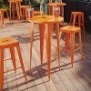 Flash Furniture Commercial Grade 24" Round Metal Indoor-Outdoor Bar Height Table - 4 of 4