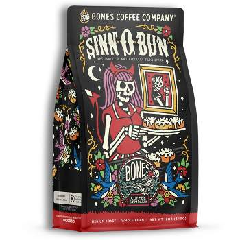 Bones Coffee Company Sinn 'O' Bun Whole Coffee Beans Cinnamon Roll Flavor