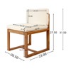 VisioGear 2 Pieces Outdoor Dining Chairs Set with Armless, Dining Chair for Patio, Beige, 23"*20.5"*31.5" - 3 of 4