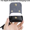 HTUTWOO Apple AirPods Pro Case Cover Genuine Leather Case with a Couple of Drooping Tassels for Apple Airpods Pro/Pro2 - 2 of 4