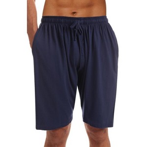 At The Buzzer Men's Pajama Shorts  -  Sleepwear Bottoms for Men with Pockets -  PJs - 1 of 3