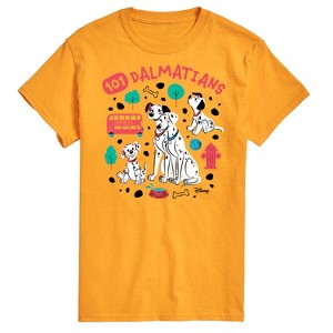 Men's - 101 Dalmatians - Collage of Dalmatian Family Short Sleeve Graphic T-Shirt - 1 of 3