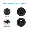 Solar Fountain Pump with 4 Nozzles for Bird Bath, Mini Solar Powered Floating Water Fountain Pump for Fish Tank Garden Pool Pond Aquarium and Outdoor - 4 of 4