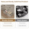 Homhougo 7 Drawer Dressers for Bedroom, Wood Dresser for Closet, 54" Wide Chest Dresser, Modern Chest of Drawers for Living Room Hallway - 4 of 4