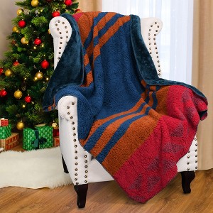 Catalonia Super Soft Fuzzy Fleece Throw Blanket, Cozy Fluffy Fleece Blanket for Couch Bed Home Decor, Gift for Woman Man Kid, 50x60 Inches - 1 of 4