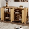 Modular 4-Door Sideboard Buffet Cabinet with Adjustable Shelves, Modern Storage Cabinet for Dining Room, Kitchen, or Living Room-Tanpinhause - 3 of 4