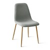 Set of 4 Upholstered Dining Room Chairs with Wood-grain Metal Legs, Modern Kitchen Chairs for Dining Room or Breakfast Nook - Panipeachy - 4 of 4