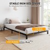 14 Inch Queen Black Bed Frame, Heavy Duty Metal Platform Bed Frame with 6 Non-Slip Mattress, Storage Space Under The Bed, Noise-Free - 3 of 4