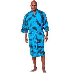 KingSize Men's Big & Tall Cotton Jersey Robe - 1 of 4