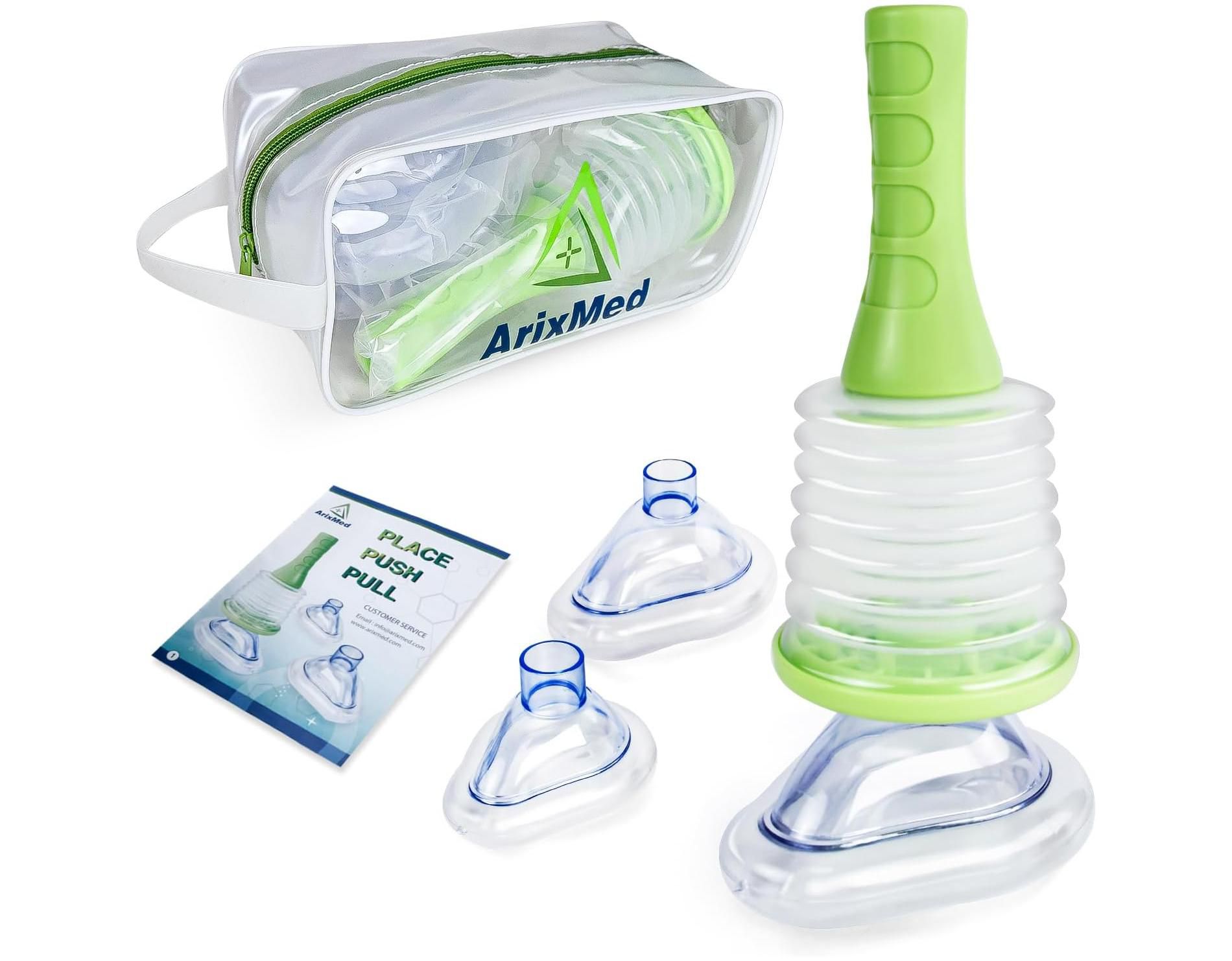 Arixmed Portable Choking Rescue Device for Kids and Adults - First-Aid Emergency Suction Safety Essential Kit