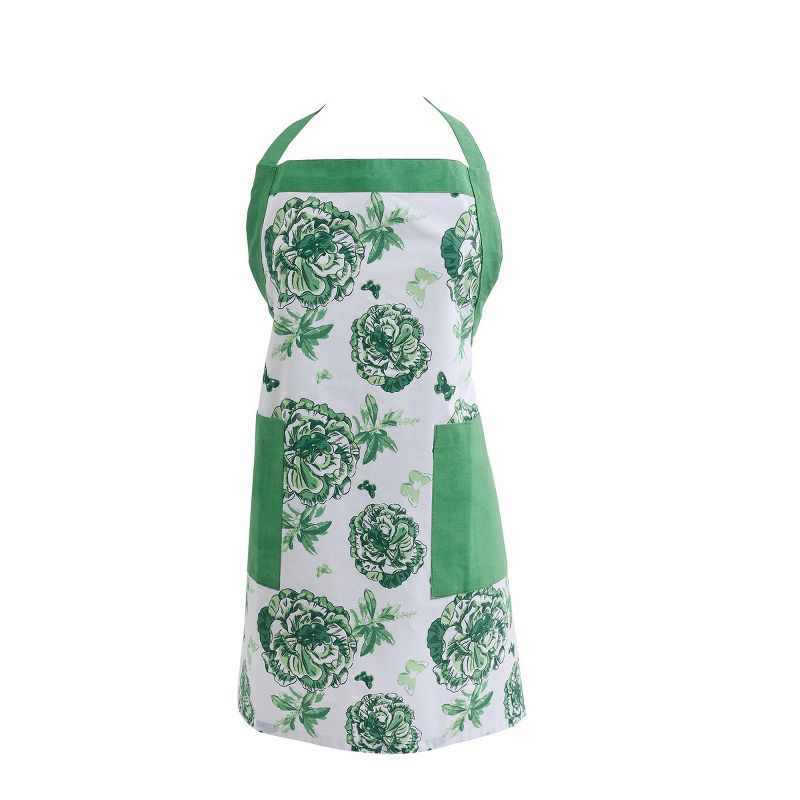 Patricia Heaton Home Green Florals And Flitters Apron, 1 of 4