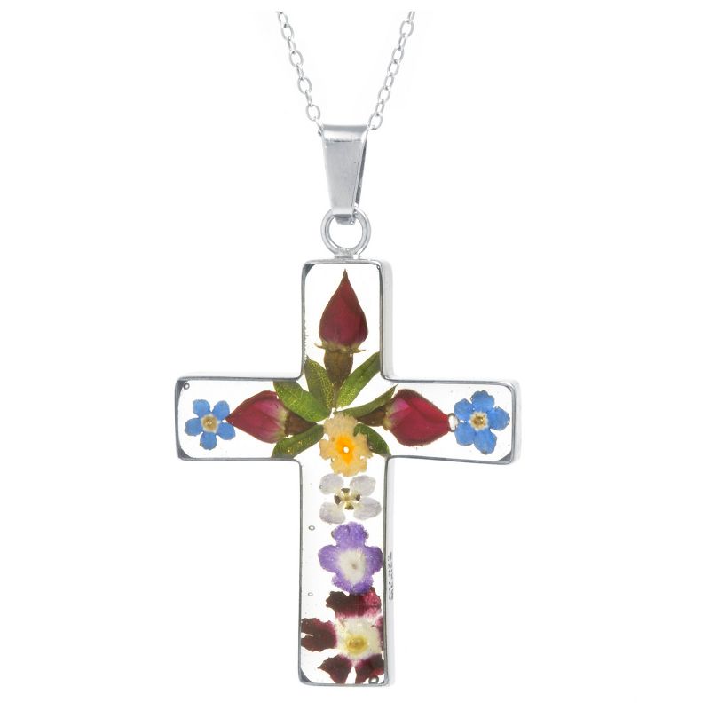 Fashion Statement Cross Necklace Sterling, 1 of 3