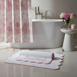 Lotus Linen Luxury Scallop Piping Bath Towel Sets (6-Piece) - 1 of 4