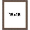 PosterPalooza | Elegant Brown Picture Frame - UV Acrylic, Foam Board Backing, Hanging Hardware - 2 of 4