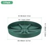 Unique Bargains Plastic Indoor/Outdoor Anti-Rot Water Catcher Tray Plant Saucer 3 Pcs - 2 of 4