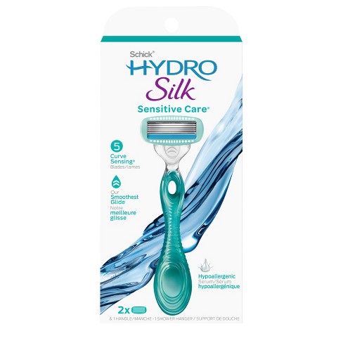 Schick Hydro Silk Sensitive Women's Razor - 1 Razor Handle and 2 Refills - image 1 of 4