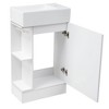 NicBex 18.6" Bathroom Vanity with Sink, Bathroom Cabinet Storage with 1 Spacious Cabinet and 2 Open Shelf for Bathroom - 3 of 4