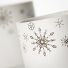 5.25"H and 6.25"H Sullivans Holiday Snowflake Planter - Set of 2, White - 2 of 3