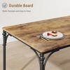 5-Piece Modern Dining Table Set for 4, Kitchen Table and Chairs, Compact Dinette Set for Small Spaces and Apartments, Vintage Home Furniture - 4 of 4