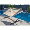 The Hamptons Collection Striped Polyester Quilted Two Person Double Hammock - 144" x 60" - Multi-Color - 2 of 4