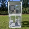 Large Cat Cage with Elevated Rest Box Metal Cat Playpen Pet Cage for 1-3 Cats - 4 of 4
