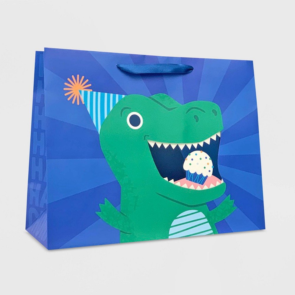 Photos - Other Souvenirs Dino Cupcake Medium Bag Blue - Spritz™