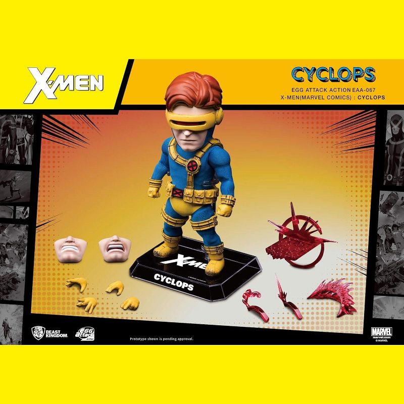 Beast Kingdom Co. Marvel Egg Attack Action Figure | Cyclops, 3 of 4