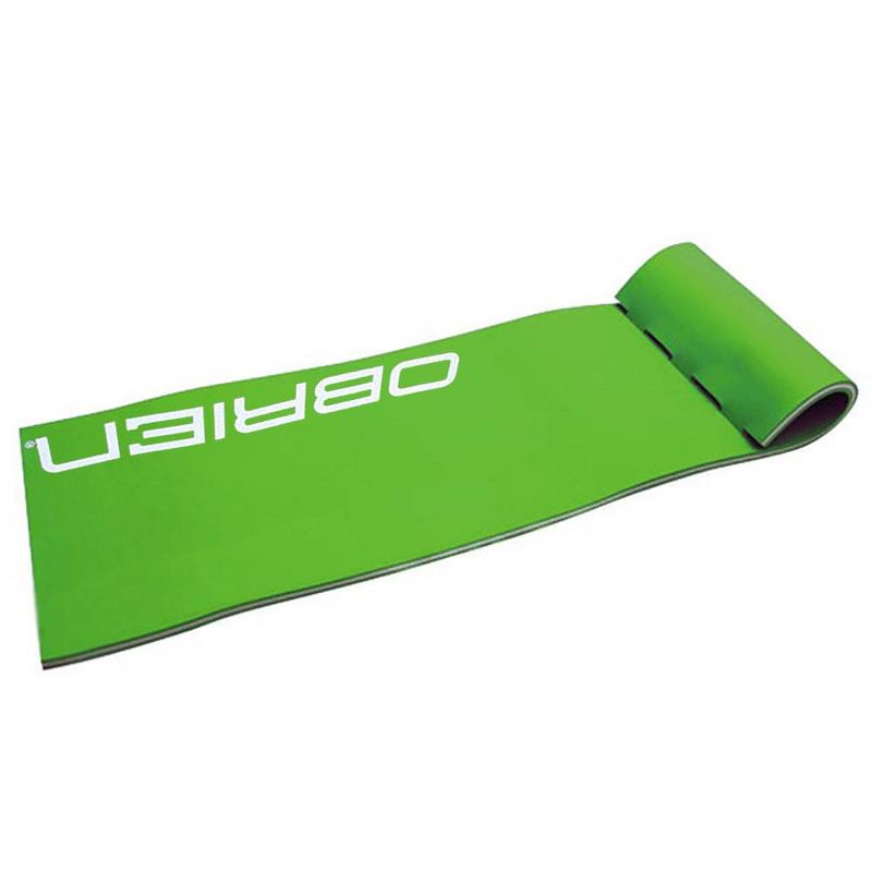 OBrien Foam Water Lounge 86 x 24 In. Pool or Lake Floating Lounger Mat, Green, 4 of 7