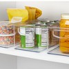 iDesign Plastic Stackable Pantry Bin with Handles - Set of 4 - Clear, USA Made - 3 of 4