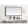 Elegant Lighting Pier 20x30 inch LED Mirror with Adjustable Color Temperature 3000K/4200K/6400K in Black - 3 of 4