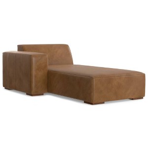 WyndenHall Biggs Left Chaise Module Caramel Brown - 1 of 4